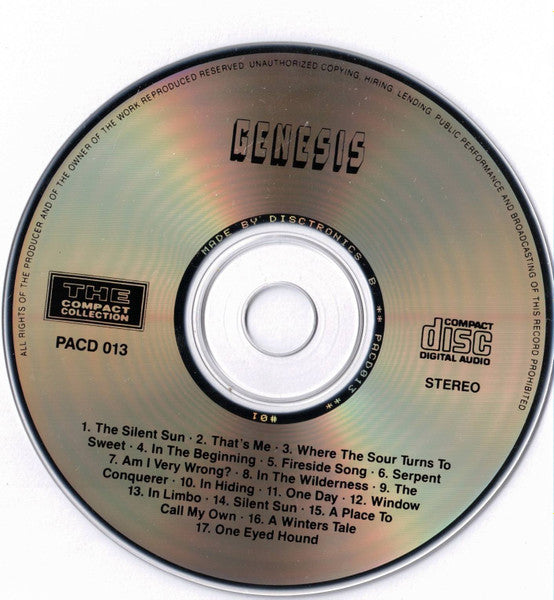 Genesis : The Compact Collection (CD, Album, Mono, RE)