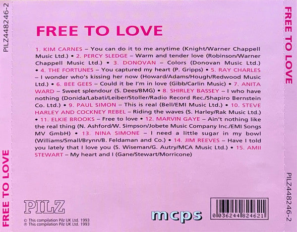 Various : Free To Love (CD, Comp)