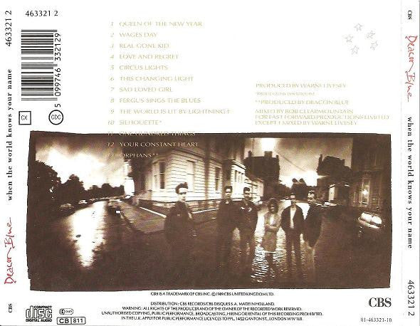 Deacon Blue : When The World Knows Your Name (CD, Album, RE)
