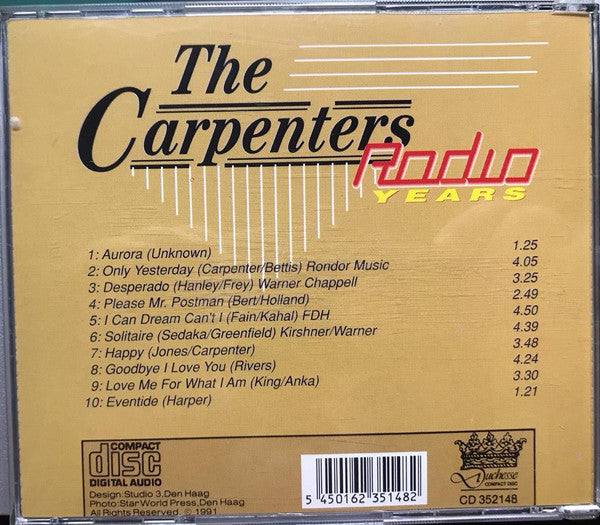 The Carpenters* : Radio Years (CD, Album, RE)