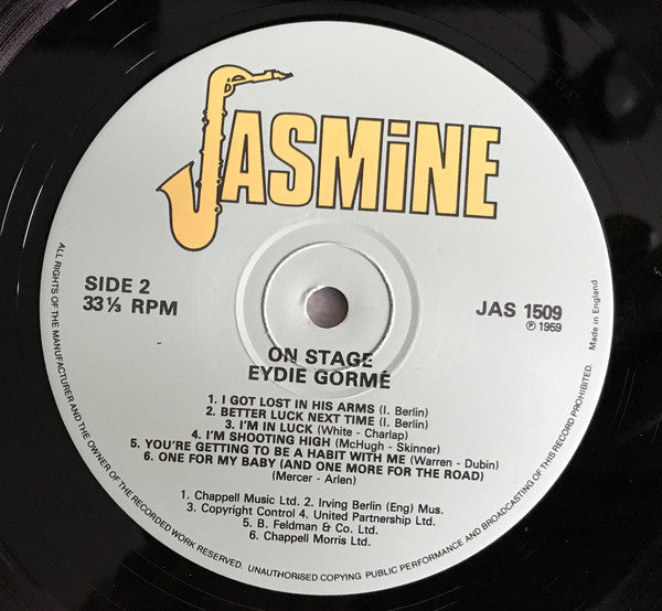 Eydie Gormé : On Stage (LP, Album)