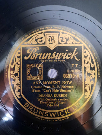 Deanna Durbin : Any Moment Now / More And More (Shellac, 10")