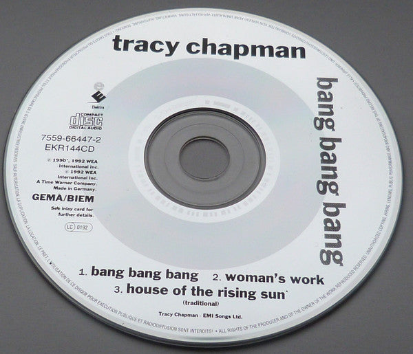 Tracy Chapman : Bang Bang Bang (CD, Single)