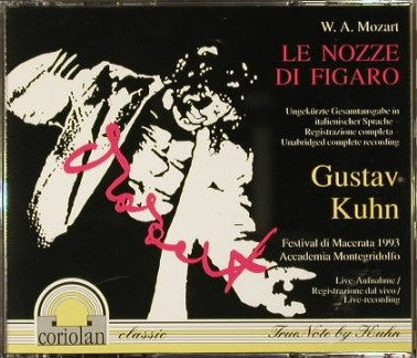 W. A. Mozart*, Gustav Kuhn : La Nozze Di Figaro (3xCD, Album)