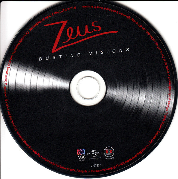 Zeus (16) : Busting Visions (CD, Album, Dig)