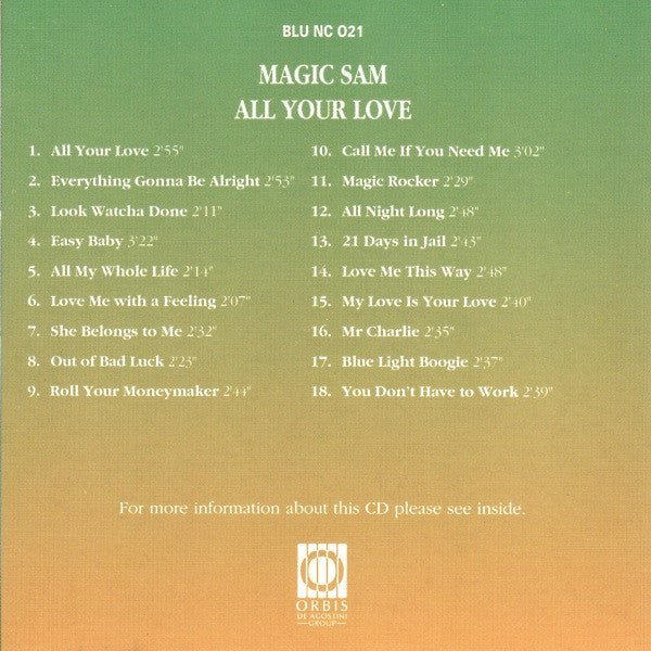 Magic Sam : All Your Love (CD, Comp)