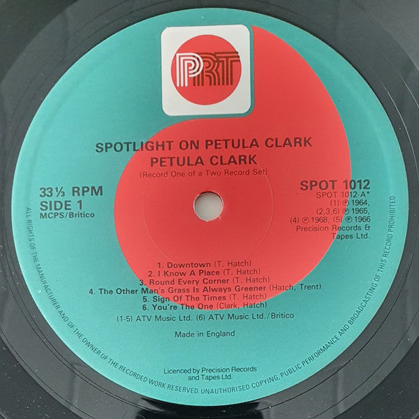 Petula Clark : Spotlight On Petula Clark (2xLP, Comp)