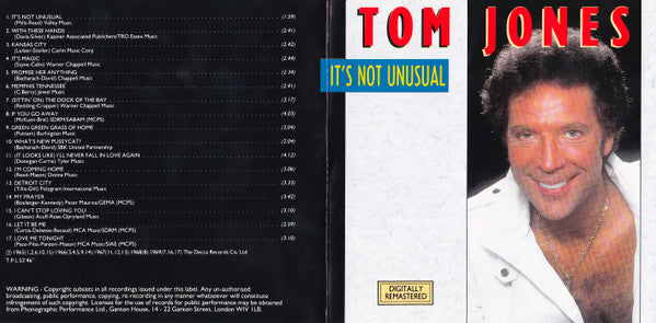 Tom Jones : It's Not Unusual (CD, Comp)
