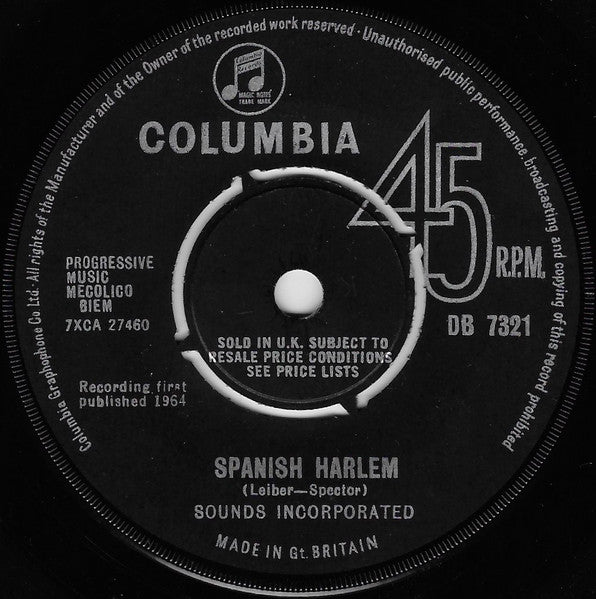 Sounds Incorporated : Spanish Harlem (7")