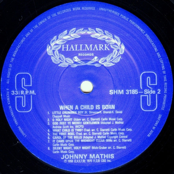 Johnny Mathis : When A Child Is Born (LP, Comp, RE)