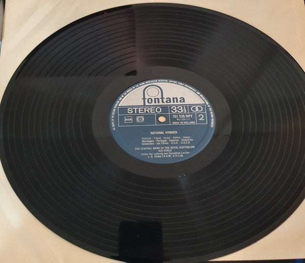 The Central Band Of The Royal Australian Air Force* Under The Direction Of Sq. Leader L. H. Hicks L.R.A.M., A.R.C.M.* : National Anthems - National Hymnen (LP)