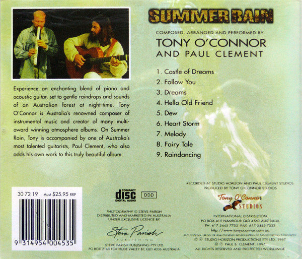 Tony O'Connor (2) With Paul Clement (4) : Summer Rain (CD, Album)