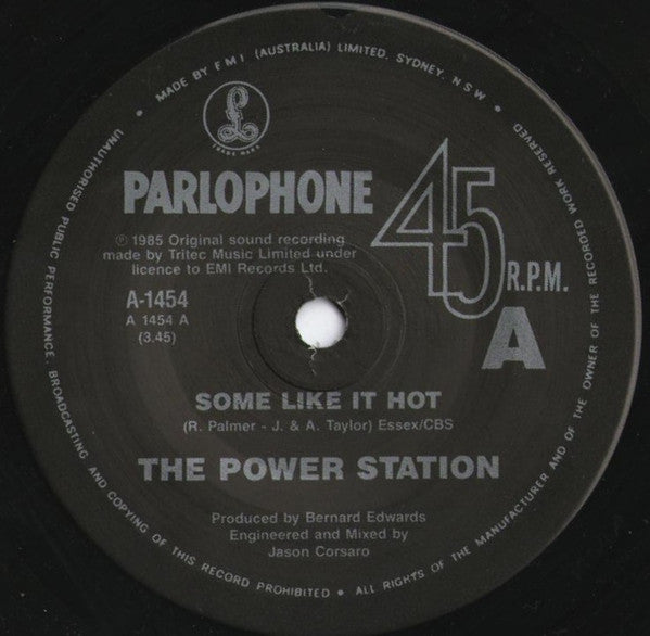 The Power Station : Some Like It Hot (7", Single)