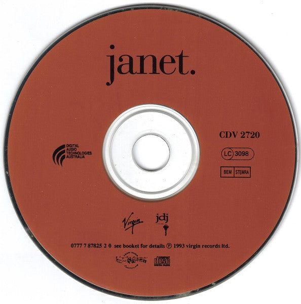 Janet Jackson : Janet. (CD, Album)