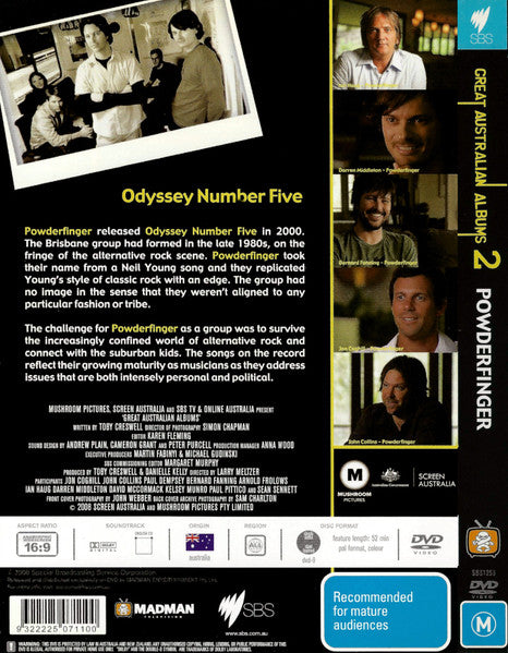 Powderfinger : Odyssey Number Five (The Story Behind The Album) (DVD-V, PAL)