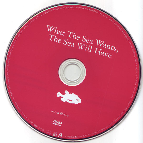 Sarah Blasko : What The Sea Wants, The Sea Will Have (CD, Album + DVD, PAL + S/Edition, Sli)