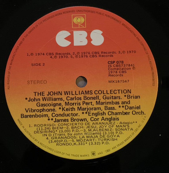 John Williams (7) : The John Williams Collection (LP, Comp)