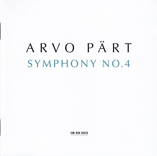 Arvo Pärt : Symphony No. 4 (CD, Album, EDC)