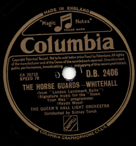 The Queen's Hall Light Orchestra : Coronation Scot / The Horse Guards - Whitehall (Shellac, 10")