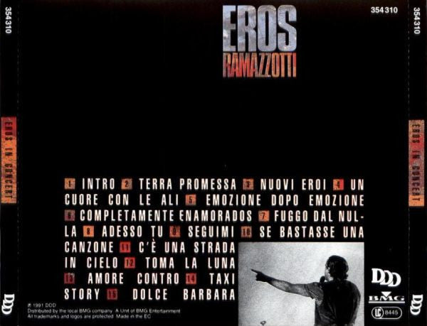 Eros Ramazzotti : Eros In Concert (2xCD, Album + Box, Sli)