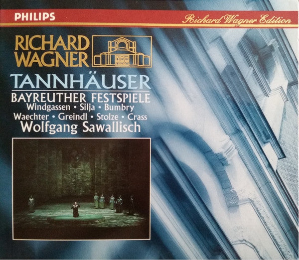 Richard Wagner - Bayreuther Festspielhornisten · Wolfgang Windgassen · Anja Silja · Grace Bumbry · Eberhard Wächter · Josef Greindl · Gerhard Stolze · Franz Crass · Wolfgang Sawallisch : Tannhäuser (3xCD, Album, RE + Box, Sli)