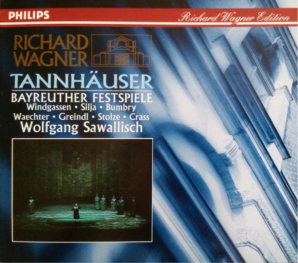 Richard Wagner - Bayreuther Festspielhornisten · Wolfgang Windgassen · Anja Silja · Grace Bumbry · Eberhard Wächter · Josef Greindl · Gerhard Stolze · Franz Crass · Wolfgang Sawallisch : Tannhäuser (3xCD, Album, RE + Box, Sli)