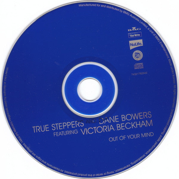 True Steppers And Dane Bowers Featuring Victoria Beckham : Out Of Your Mind (CD, Single)