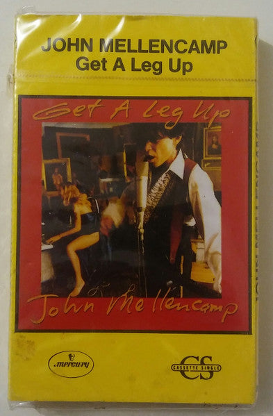 John Mellencamp* : Get A Leg Up (Cass, Single, Car)