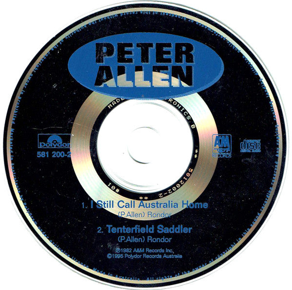 Peter Allen : I Still Call Australia Home (CD, Single, Car)