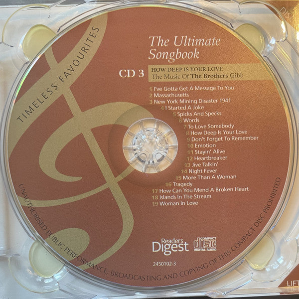 Various : The Ultimate Songbook - The Music Of Lennon & McCartney, Andersson & Ulvaeus, The Brothers Gibb (3xCD, Comp)