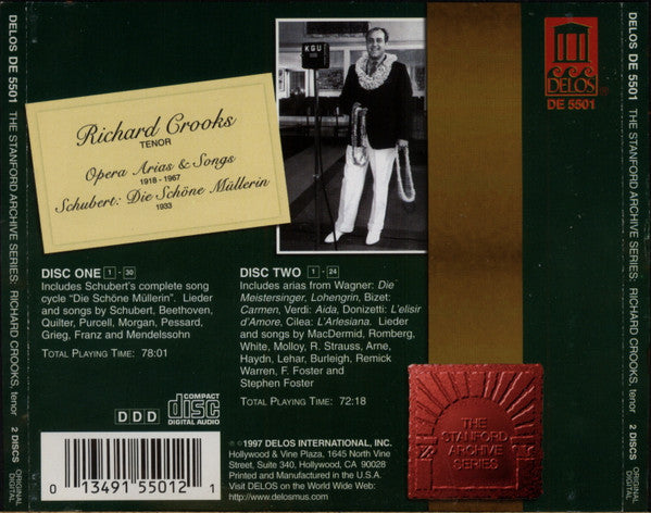 Richard Crooks (2) : Opera Arias & Songs / Die Schöne Müllerin (2xCD, Album)