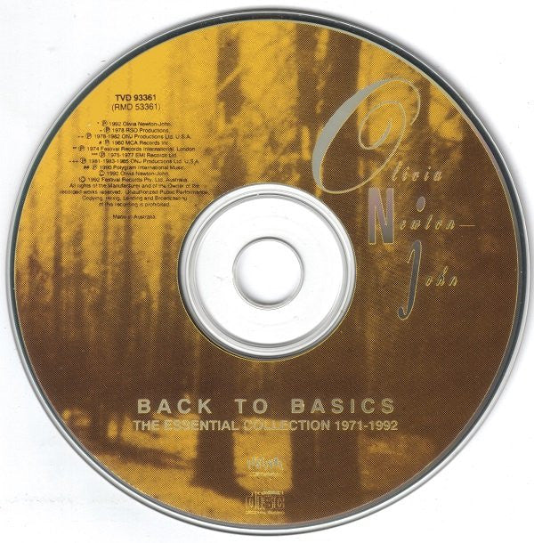 Olivia Newton-John : Back To Basics (The Essential Collection 1971-1992) (CD, Comp)