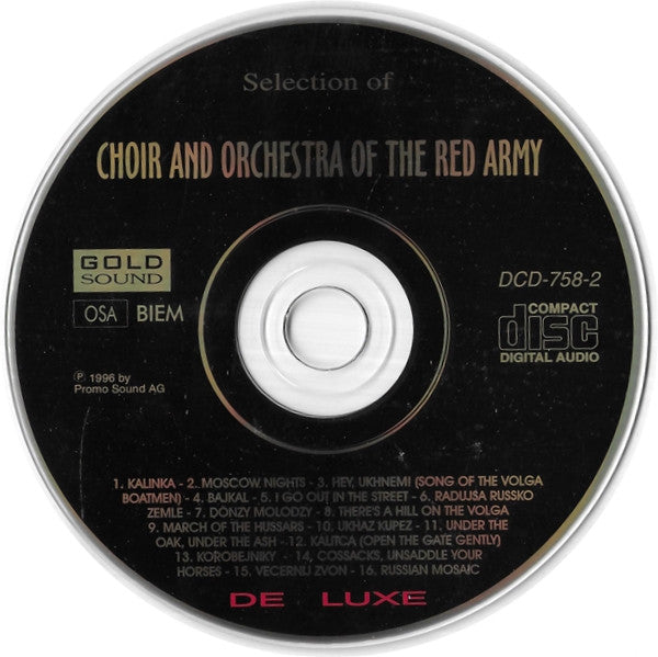 Choir And Orchestra Of The Red Army* Dir. Serghej Nazarko* : Selection Of Choir And Orchestra Of The Red Army  (2xCD, Comp, De )