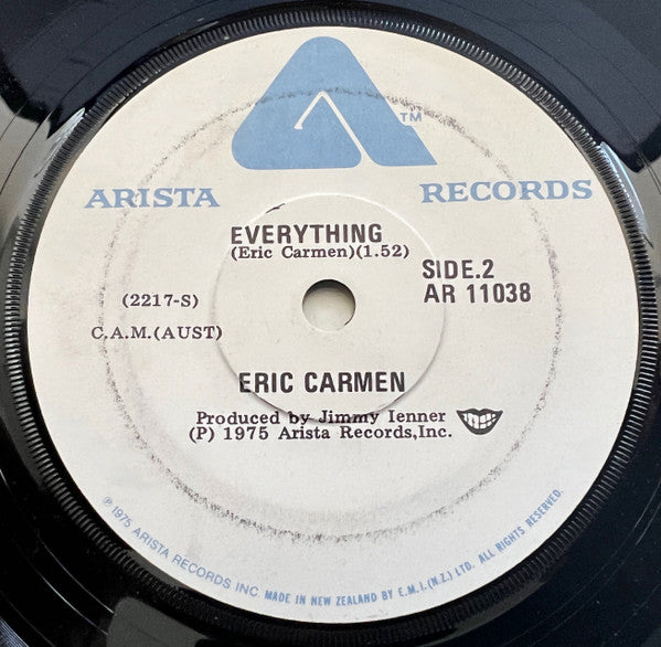 Eric Carmen : All By Myself (7", Single)