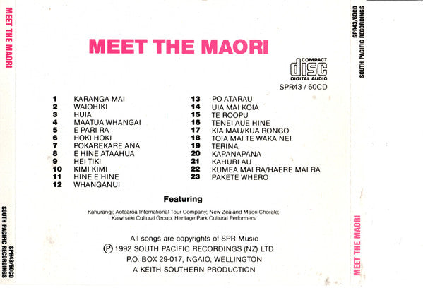 Various : Meet The Maori (CD, Comp)