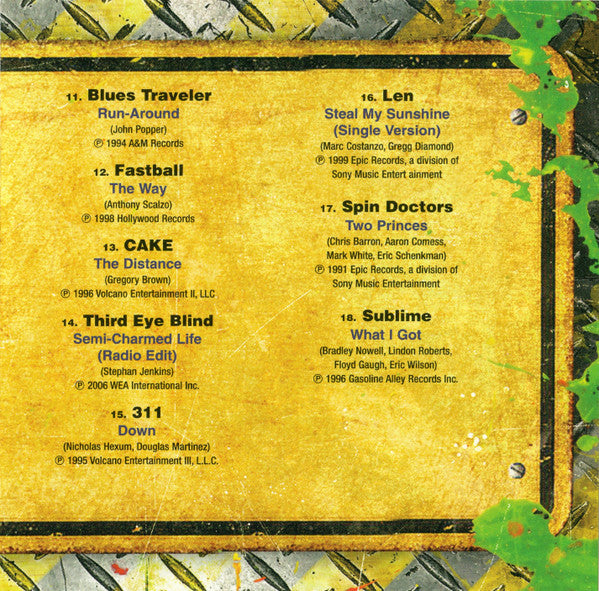 Various : Now That's What I Call '90s Alternative Rock (CD, Album, Comp)