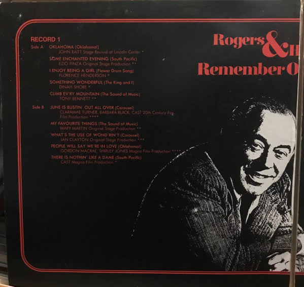 Rodgers & Hammerstein : Rogers And Hammerstein: Remember Opening Night (2xLP, Gat)
