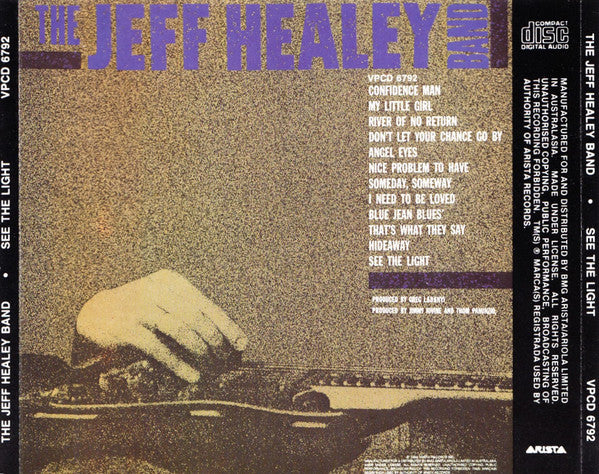 The Jeff Healey Band : See The Light (CD, Album)