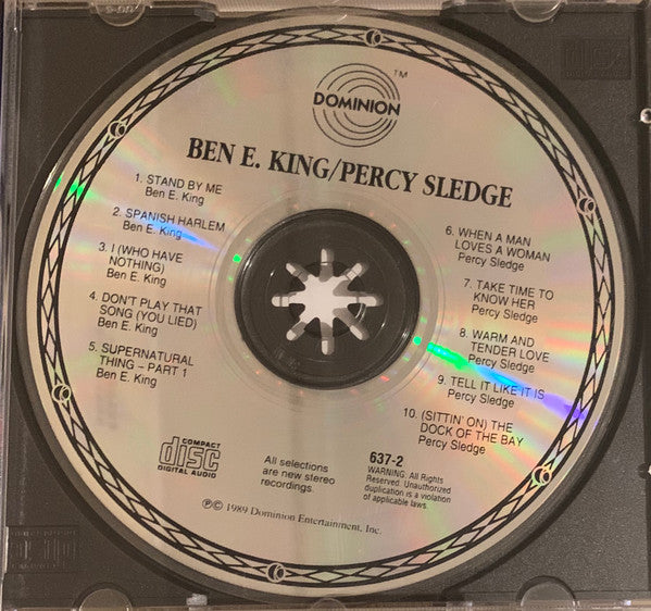 Ben E. King / Percy Sledge : Best Of 2 Super Artists On 1 Great Compact Disc (CD, Comp)