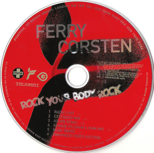 Ferry Corsten : Rock Your Body Rock (CD, Maxi, Enh, CD2)