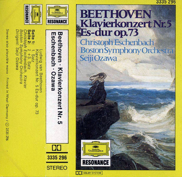 Beethoven* - Christoph Eschenbach - Boston Symphony Orchestra · Seiji Ozawa : Klavierkonzert Nr. 5 Es-dur Op. 73 (Cass, Album, RE)