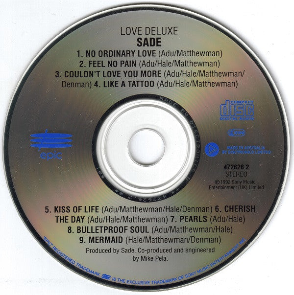 Sade : Love Deluxe (CD, Album)