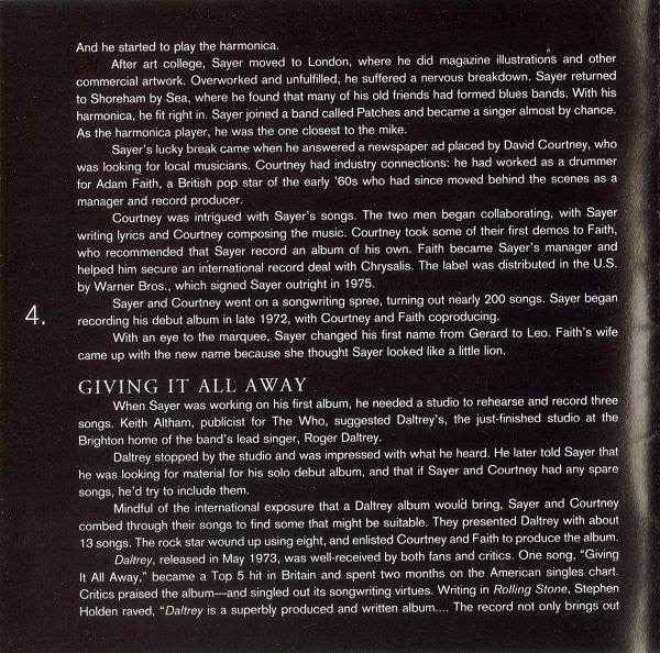 Leo Sayer : The Show Must Go On: The Anthology (2xCD, Comp)