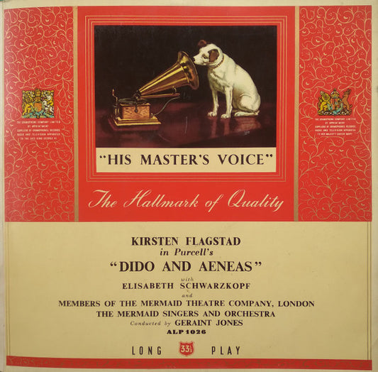 Kirsten Flagstad, Henry Purcell, Elisabeth Schwarzkopf, Geraint Jones (2) : Dido And Aeneas (LP, Mono, Gat)