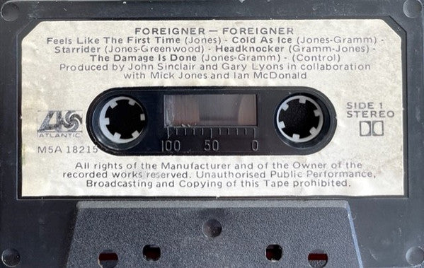 Foreigner : Foreigner (Cass, Album, Dol)
