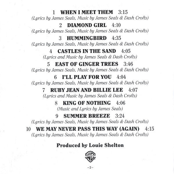 Seals & Crofts : Seals & Crofts' Greatest Hits (CD, Comp)