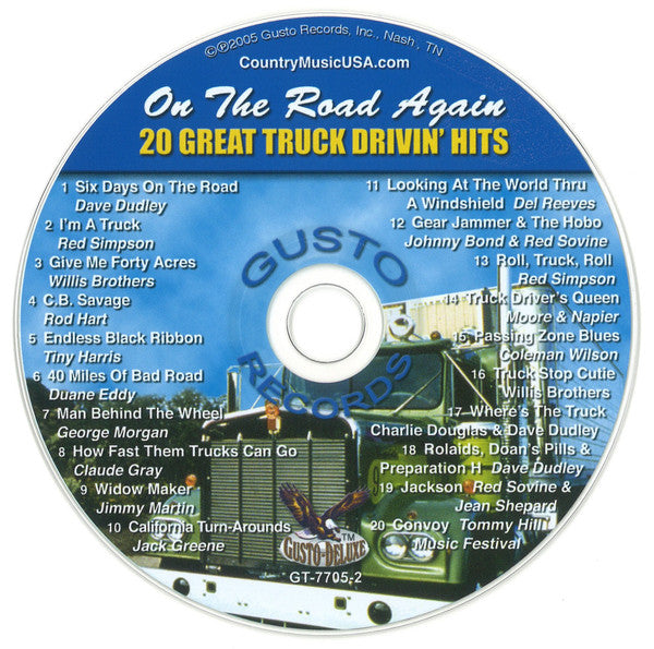 Various : On The Road Again - 20 Great Truck Drivin' Hits (CD, Comp)