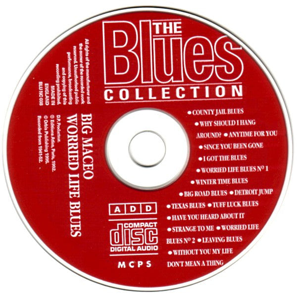 Big Maceo : Worried Life Blues (CD, Comp, RM)
