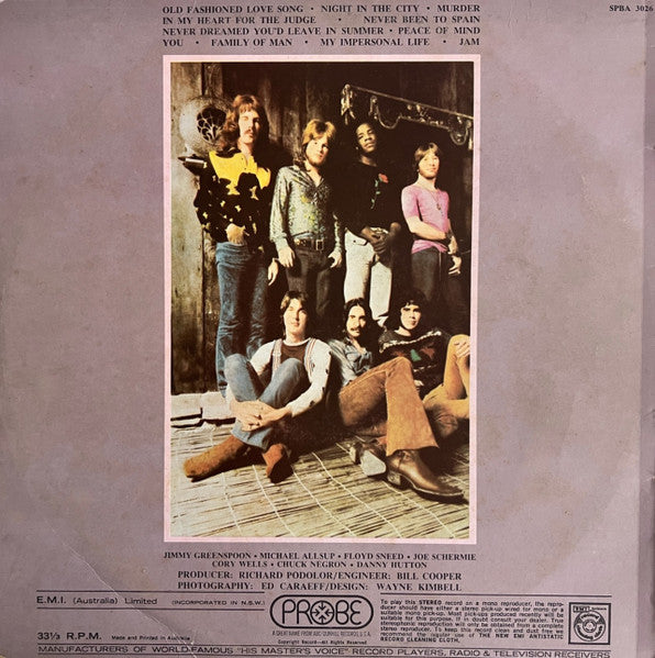 Three Dog Night : Harmony (LP, Album)