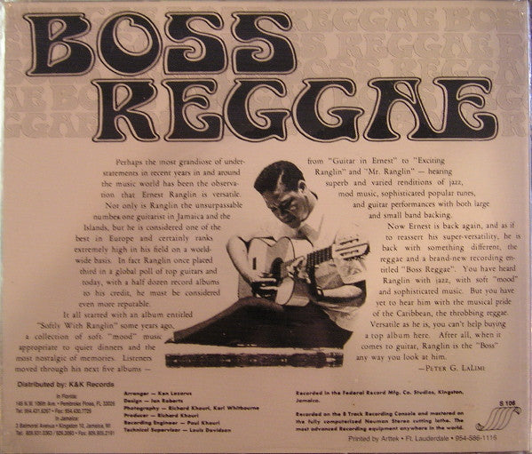 Ernest Ranglin : Boss Reggae (CDr, Album, RE)